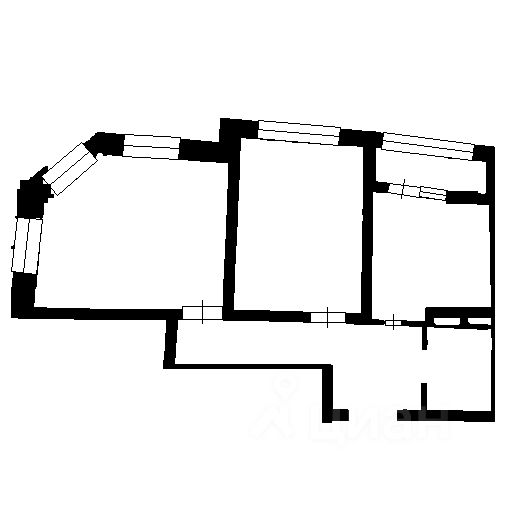 Планировка этой квартиры по данным Циан
