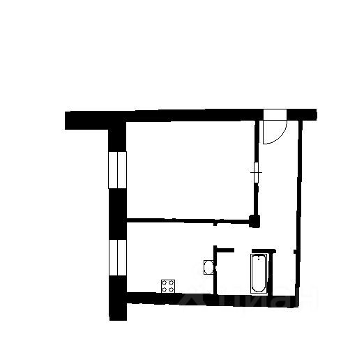Планировка этой квартиры по данным Циан