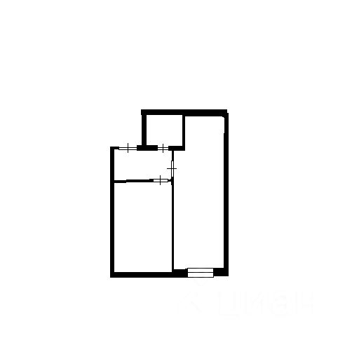 Планировка этой квартиры по данным Циан