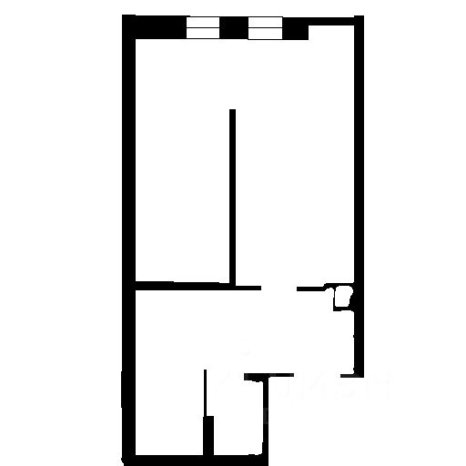 Планировка этой квартиры по данным Циан