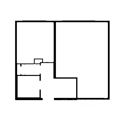 Планировка этой квартиры по данным Циан