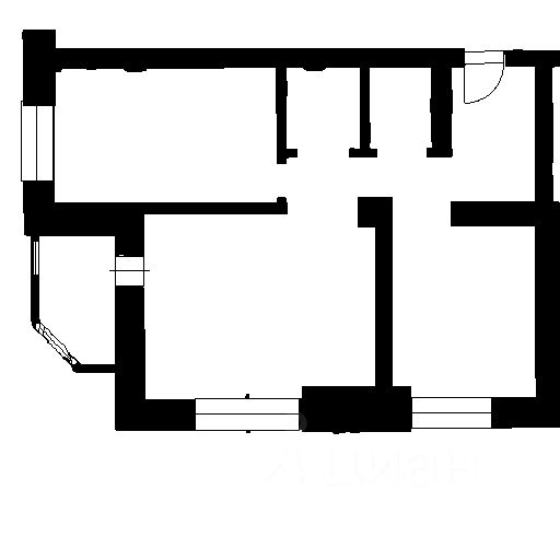 Планировка этой квартиры по данным Циан