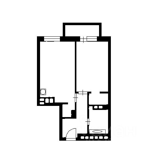 Планировка этой квартиры по данным Циан