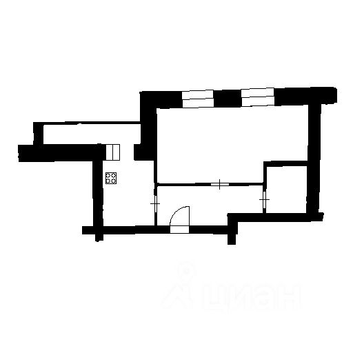 Планировка этой квартиры по данным Циан