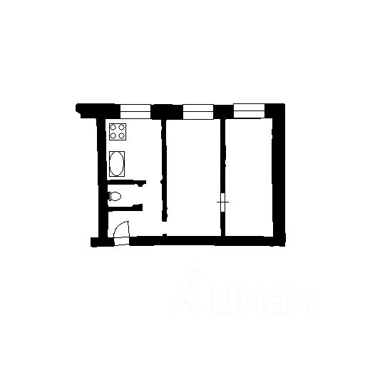 Планировка этой квартиры по данным Циан