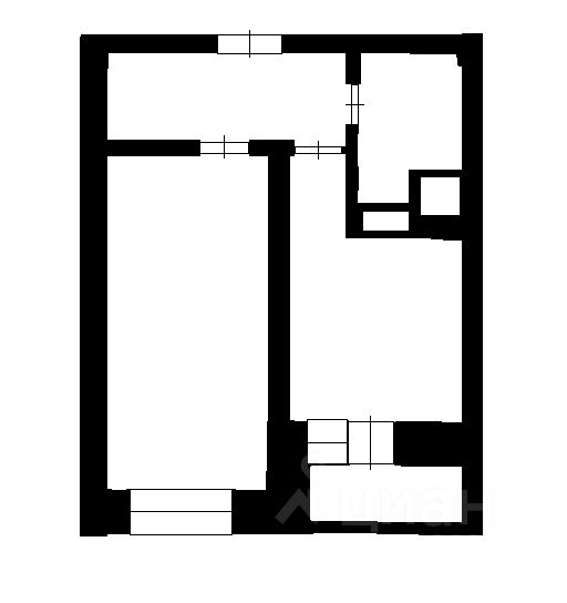 Планировка этой квартиры по данным Циан