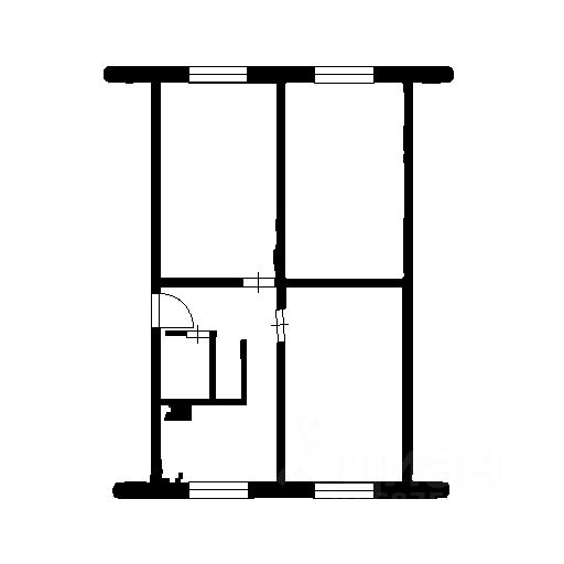 Планировка этой квартиры по данным Циан