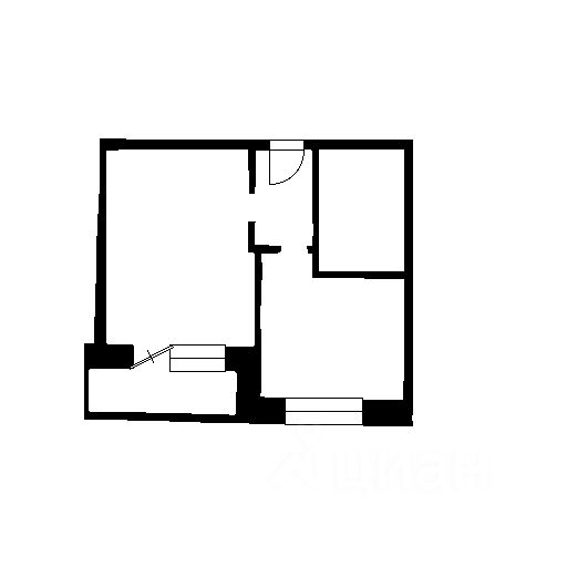 Планировка этой квартиры по данным Циан