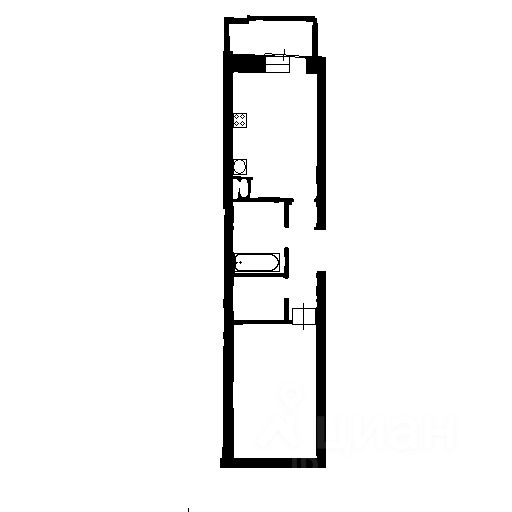 Планировка этой квартиры по данным Циан