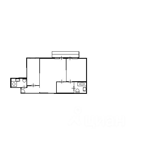 Планировка этой квартиры по данным Циан