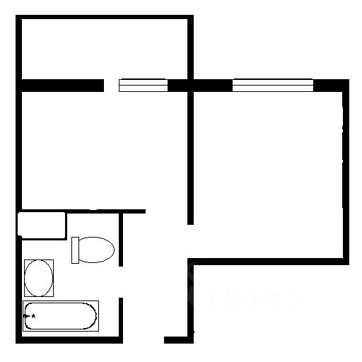 Планировка этой квартиры по данным Циан