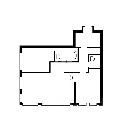 Планировка этой квартиры по данным Циан
