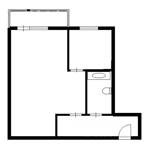 Планировка этой квартиры по данным Циан