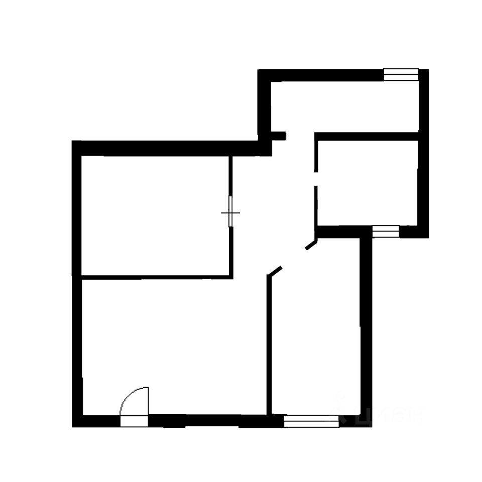 Планировка этой квартиры по данным Циан