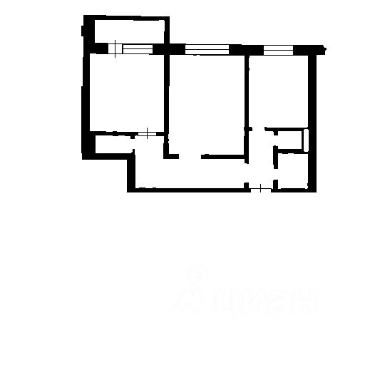 Планировка этой квартиры по данным Циан