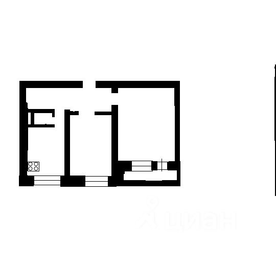 Планировка этой квартиры по данным Циан