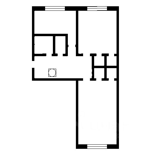Планировка этой квартиры по данным Циан