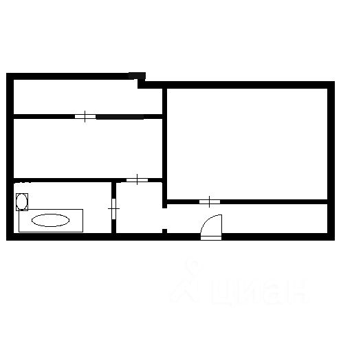 Планировка этой квартиры по данным Циан