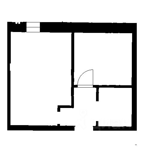 Планировка этой квартиры по данным Циан