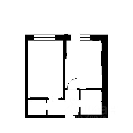 Планировка этой квартиры по данным Циан