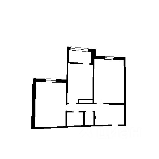 Планировка этой квартиры по данным Циан
