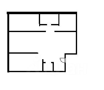 Планировка этой квартиры по данным Циан