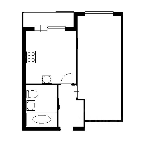 Планировка этой квартиры по данным Циан