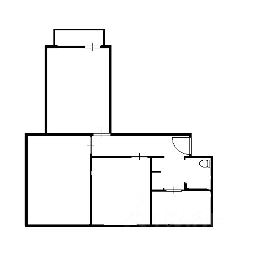 Планировка этой квартиры по данным Циан