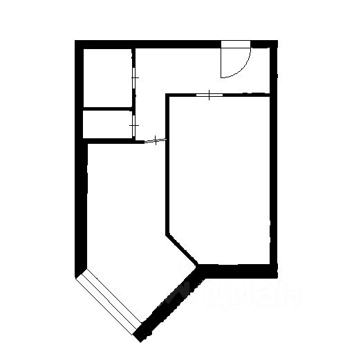 Планировка этой квартиры по данным Циан