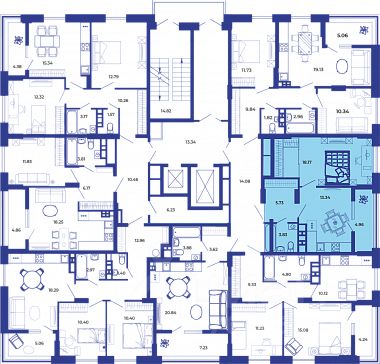 1-комн.кв., 46 м², 15/19 этаж
