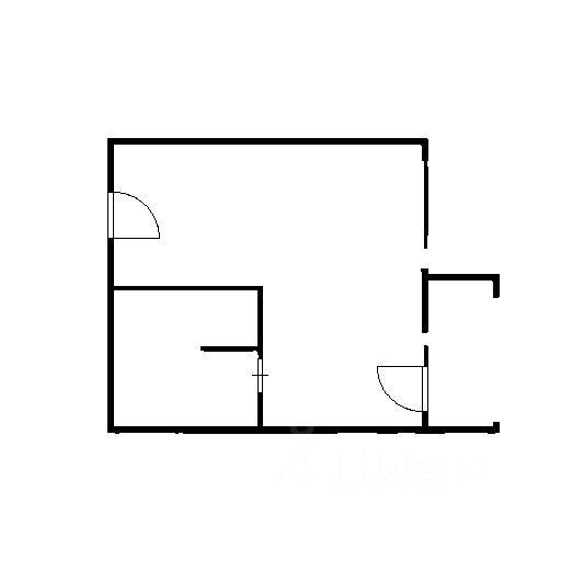 Планировка этой квартиры по данным Циан