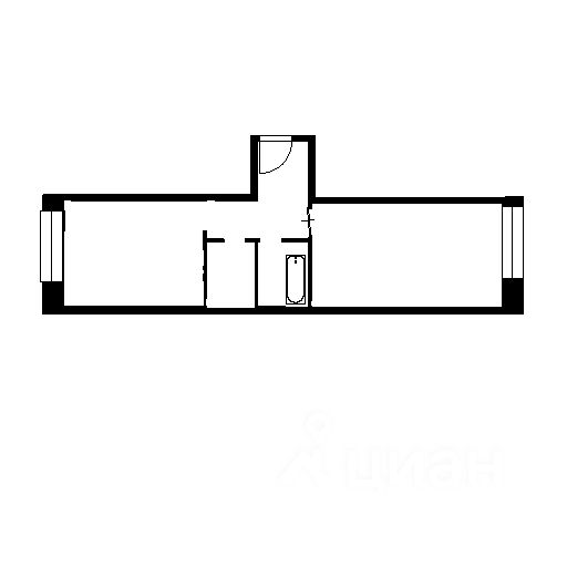 Планировка этой квартиры по данным Циан