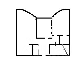 Планировка этой квартиры по данным Циан