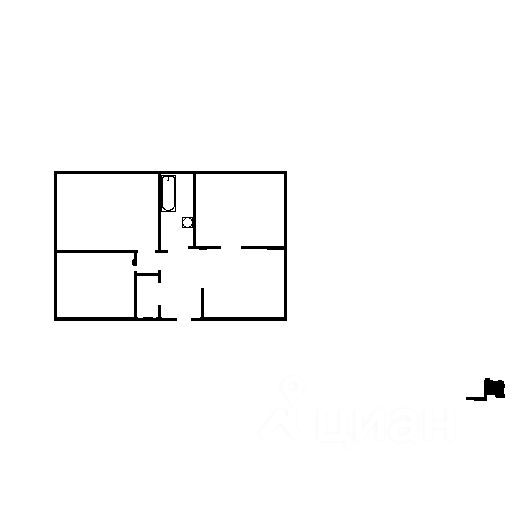 Планировка этой квартиры по данным Циан