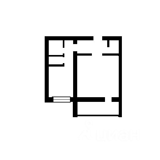 Планировка этой квартиры по данным Циан