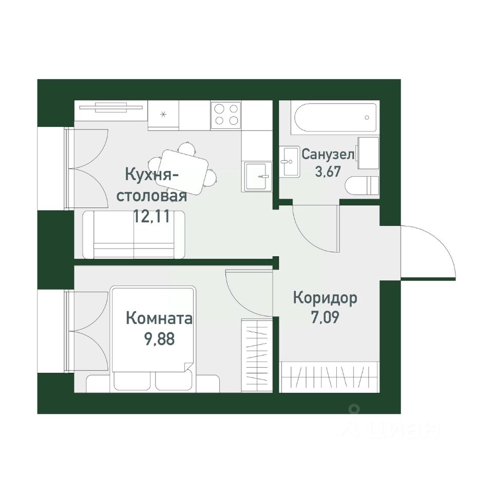 Новостройка, р-н Ленинский, Екатеринбург