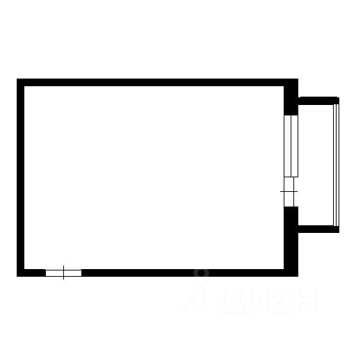 Планировка этой квартиры по данным Циан
