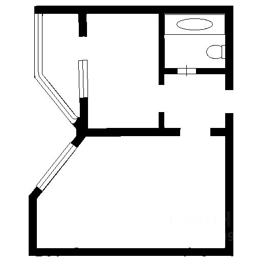 Планировка этой квартиры по данным Циан