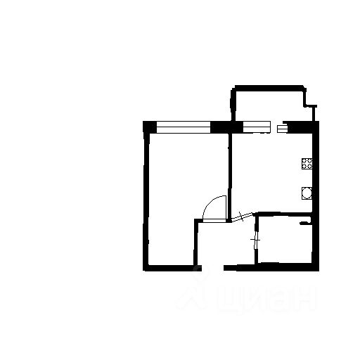 Планировка этой квартиры по данным Циан