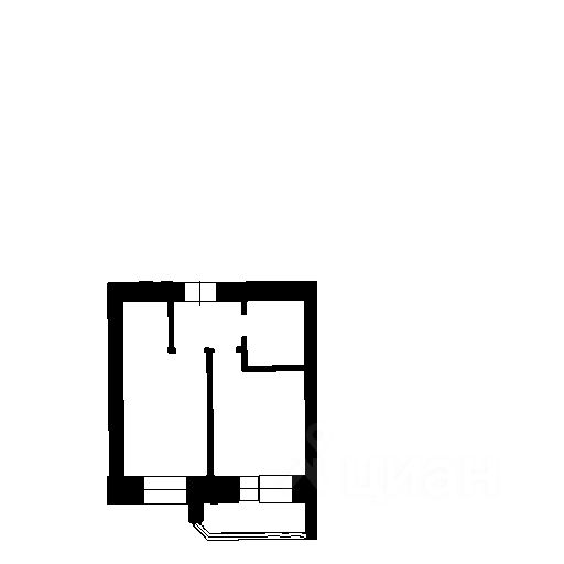 Планировка этой квартиры по данным Циан