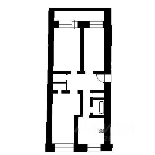 Планировка этой квартиры по данным Циан