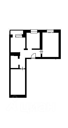 Планировка этой квартиры по данным Циан