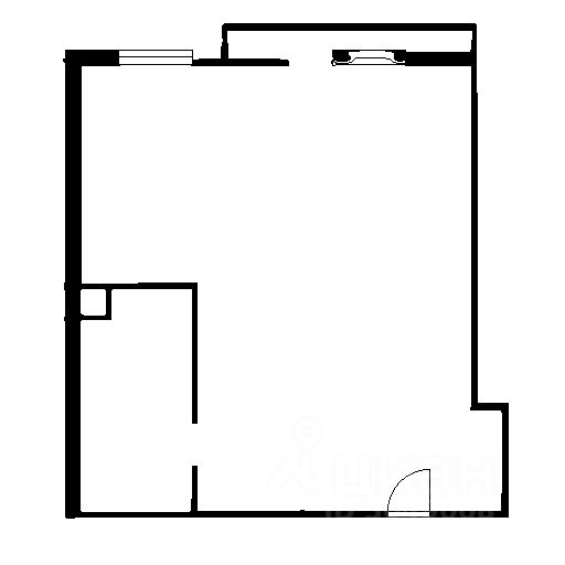 Планировка этой квартиры по данным Циан