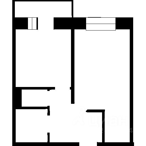 Планировка этой квартиры по данным Циан