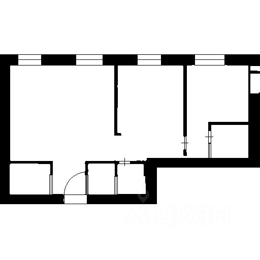 Планировка этой квартиры по данным Циан