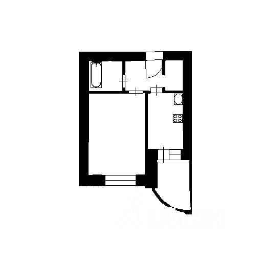 Планировка этой квартиры по данным Циан