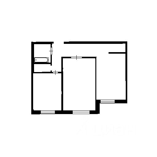 Планировка этой квартиры по данным Циан