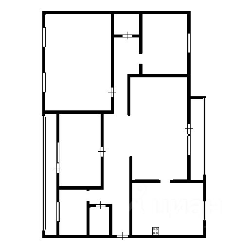Планировка этой квартиры по данным Циан