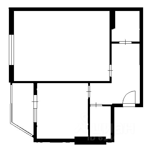 Планировка этой квартиры по данным Циан