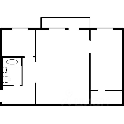 Планировка этой квартиры по данным Циан